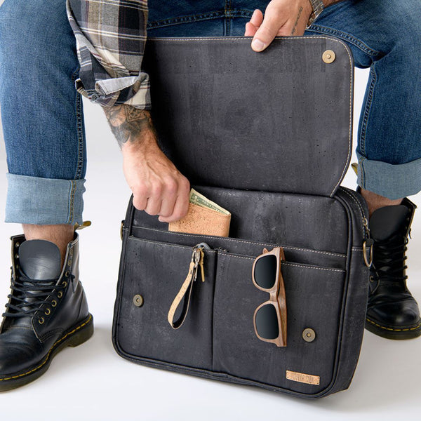 Productivity Briefcase Bags Tiradia Cork Black 
