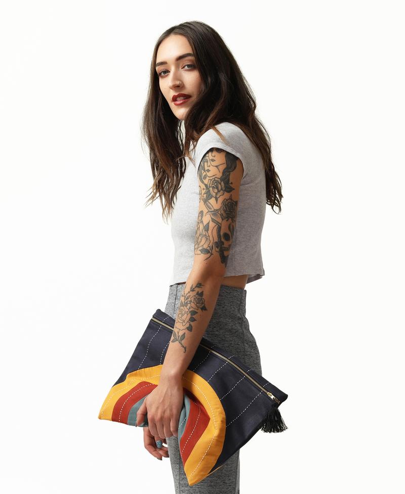 Rainbow Eclipse Oversized Pouch Accessories Anchal Project 