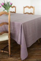 Rectangle Linen Tablecloth Tablecloths + Runners AmourLinen 39" x 39" Dusty Lavender 