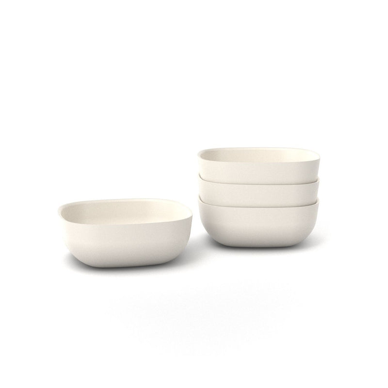 Recycled Bamboo Cereal Bowl Set Bowls EKOBO Off White 