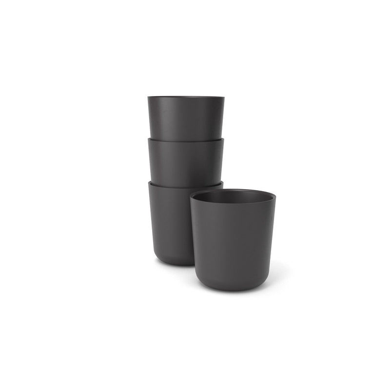 Recycled Bamboo Cup Set Glassware + Drinkware EKOBO S Black 