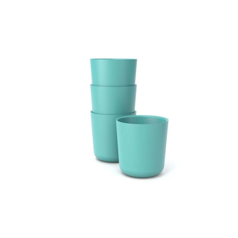 Recycled Bamboo Cup Set Glassware + Drinkware EKOBO S Lagoon Blue 