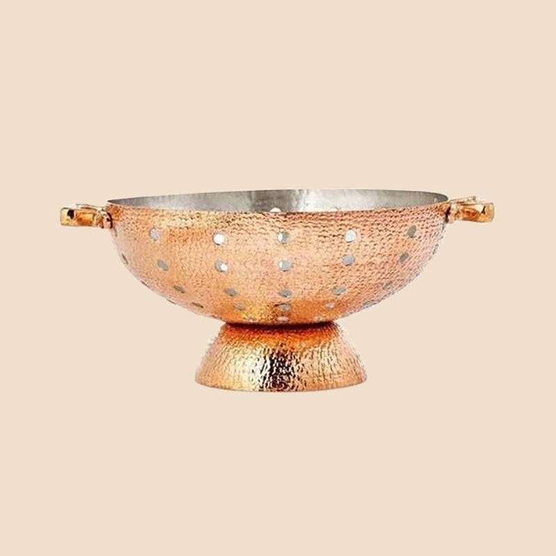 Recycled Copper Colander Food Prep Amoretti Brothers 