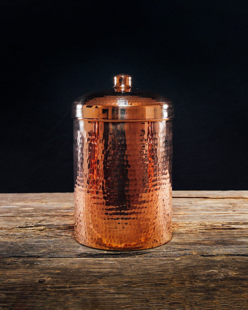 Recycled Copper Kitchen Compost Canisters Food Storage Sertodo Copper 5.25 QT 