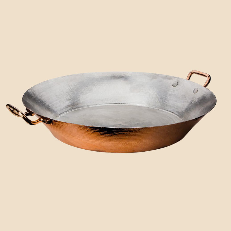 Recycled Copper Paella Pan - 19" Cookware Amoretti Brothers 