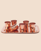 Recycled Copper Shot Cup Flight Set Barware Sertodo Copper 