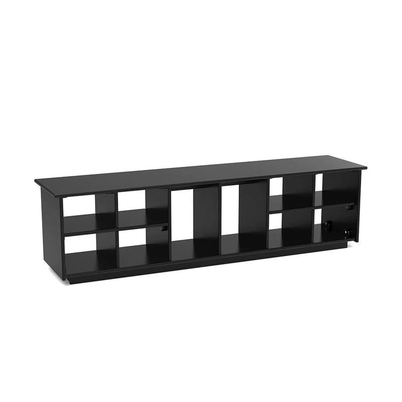 Recycled Cubby Bench Benches Loll Designs Black 65" Boot Holes