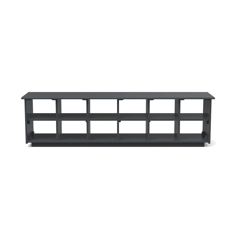 Recycled Cubby Bench Benches Loll Designs Charcoal Gray 65" Standard