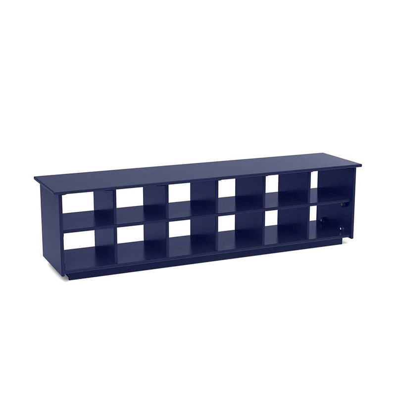 Recycled Cubby Bench Benches Loll Designs Navy Blue 65" Standard