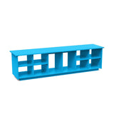 Recycled Cubby Bench Benches Loll Designs Sky Blue 65" Boot Holes