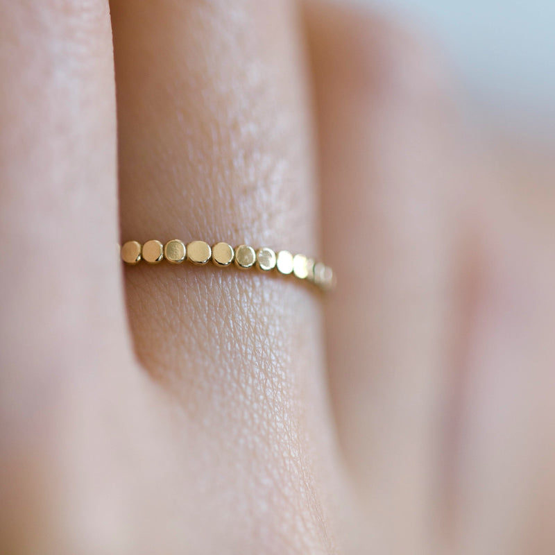 Recycled Gold Tiny Dots Ring Rings Sara Patino Jewelry 
