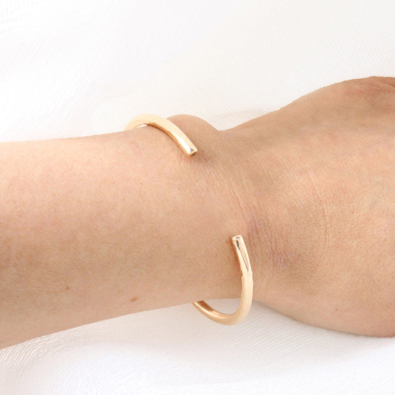 Recycled Golden Orbit Cuff Bracelet Jewelry Sara Patino Jewelry 