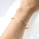 Recycled Golden Orbit Cuff Bracelet Jewelry Sara Patino Jewelry 