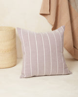 Recycled Stripe Throw Pillow Throw Pillows Minna Lilac 