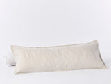 Relaxed Linen Lumbar Pillow Cover Bedding Coyuchi Natural Chambray 