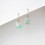 Remi Aquamarine Square Upcycled Mini Earrings Earrings Giulia Letzi + META Jewelry 