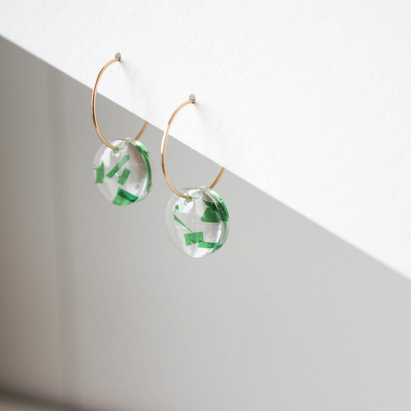 Remi Circle Upcycled Mini Hoop Earrings Earrings Giulia Letzi + META Jewelry 
