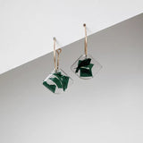 Remi Dark Green Upcycled Mini Earrings Earrings Giulia Letzi + META Jewelry 