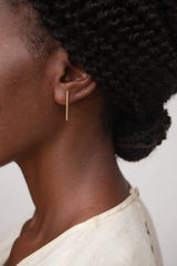 Retired - Brass Thonga Recycled Earrings Yewo 