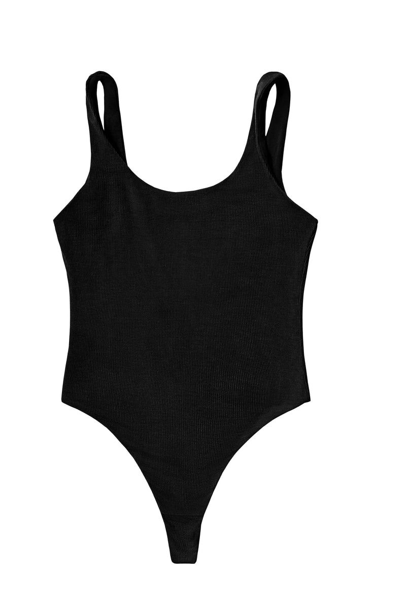 Reversible Tencel Bodysuit Bodysuits PROCLAIM S Black 