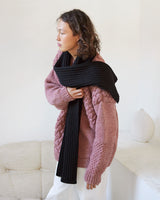 Rib Merino Wool Scarf Scarves The Knotty Ones 