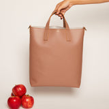 Rose Gala Apple Leather Tote II Tote Bags Allégorie 