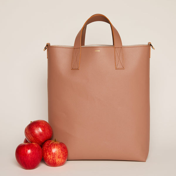 Rose Gala Apple Leather Tote II Tote Bags Allégorie 