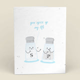 Salt and Pepper Plantable Cards - 10-Pack Greeting Cards Cute Root 