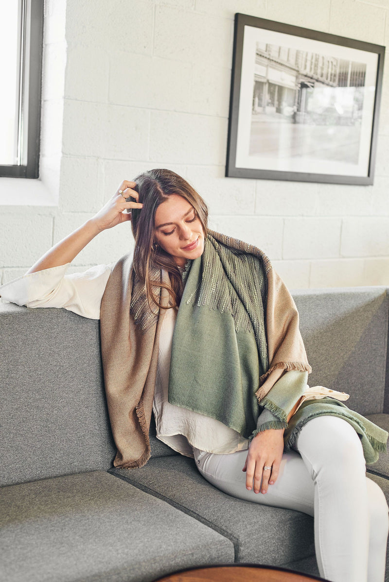 Salvia Merino Throw Blanket Blankets Studio Variously 