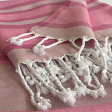 Samara Turkish Towel Multi Use Textiles Hilana: Upcycled Cotton Pink 