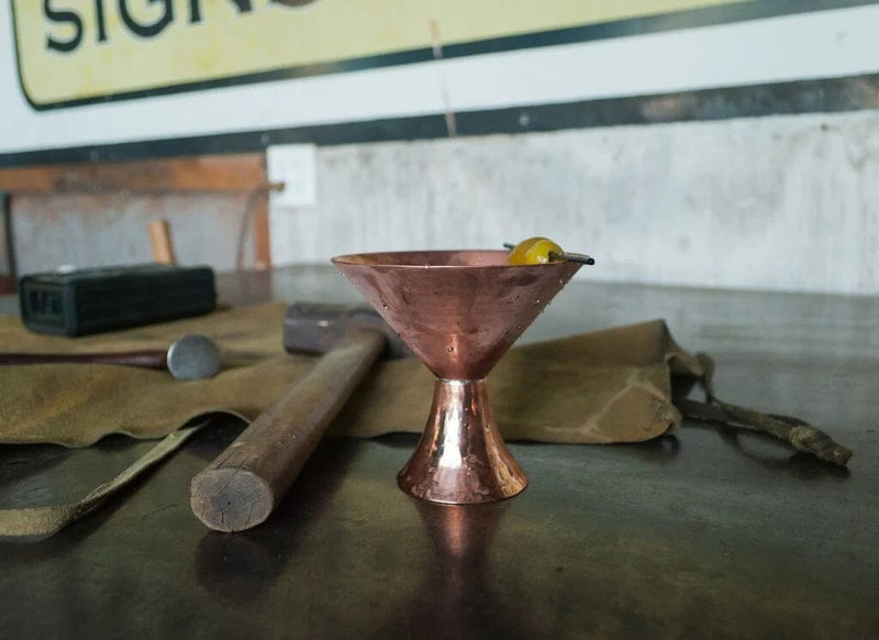 Satini Recycled Copper Martini Cup Glassware + Drinkware Sertodo Copper 