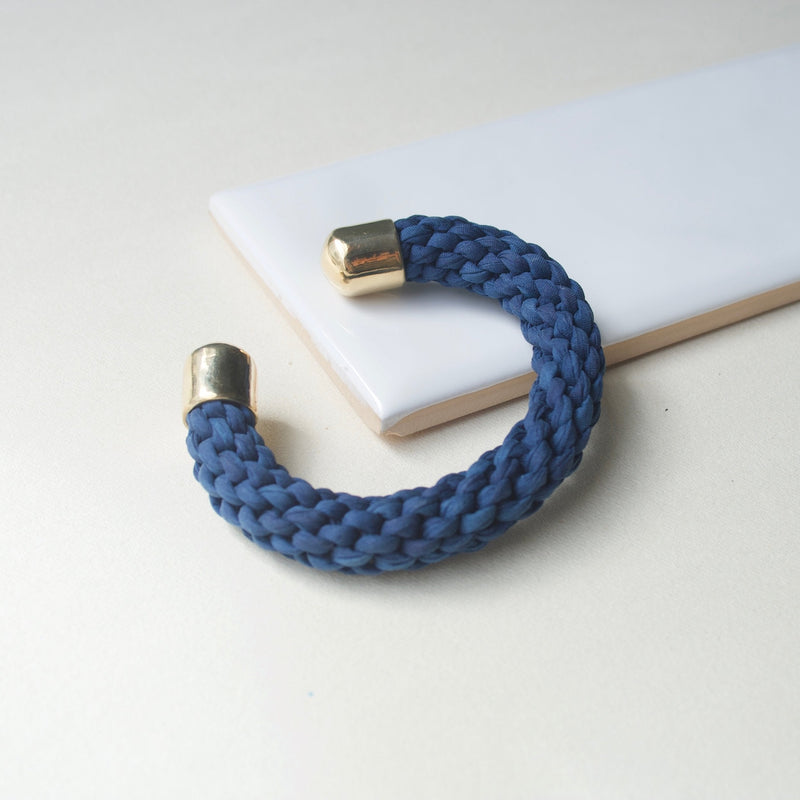 Sea Rope Cuff Bracelets Stella Fluorescent Indigo Bronze 
