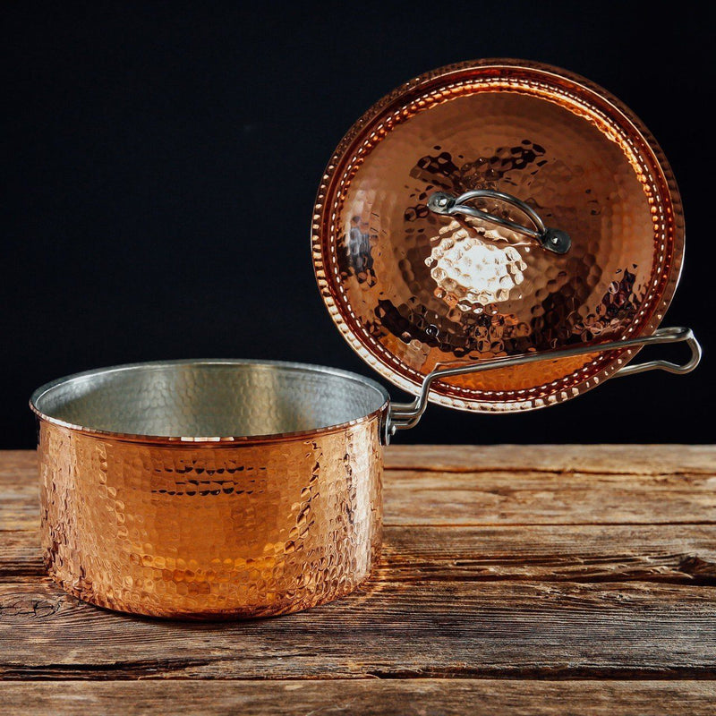 Sertodo Copper Sauce Pot, 2.5 quart with lid Kitchen and Dining Sertodo Copper 