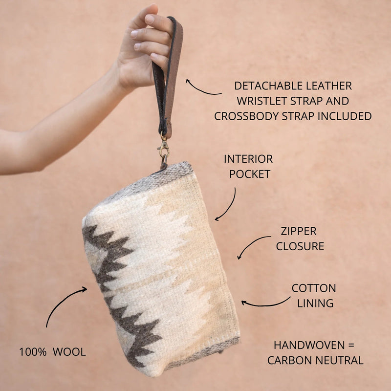 Sierra Norte Wool Convertible Clutch Bag Clutch Bags MZ Made 