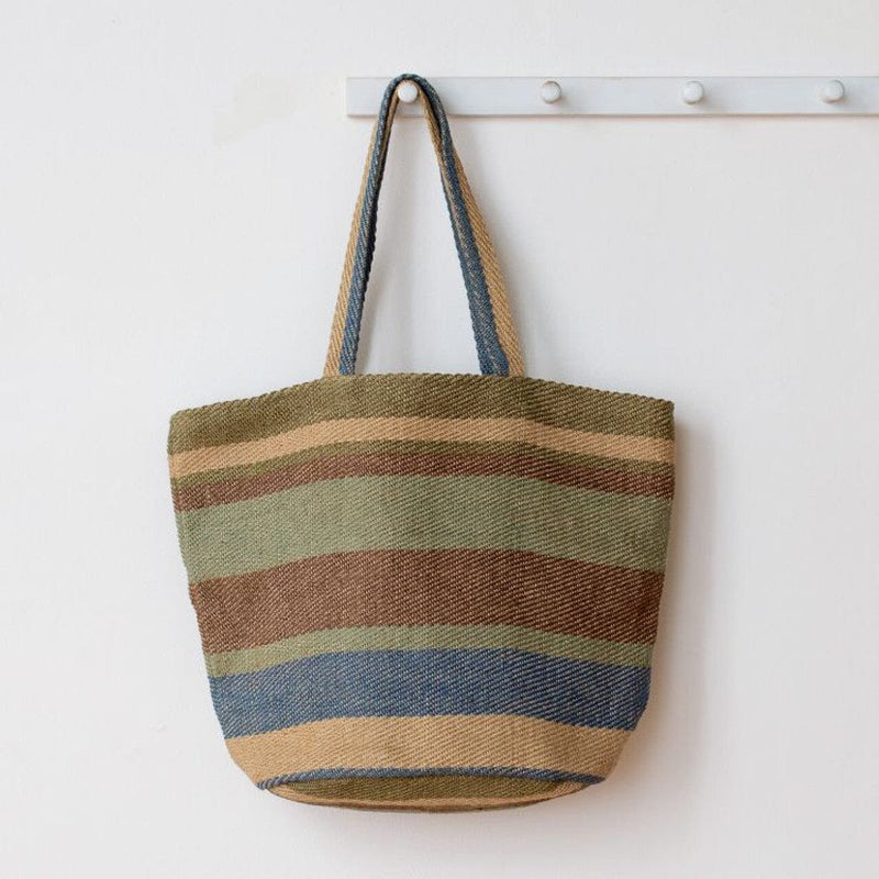 Sierra Striped Totes Tote Bags Will & Atlas Forest 