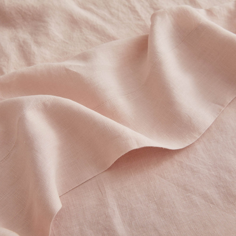 Sijo French Linen Duvet Cover - Blush French Linen Bedding Sijo