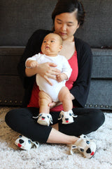 Silk Road Bazaar Baby Bootie - Dalmatian Doggie for Infants Booties & Crib Shoes Silk Road Bazaar 