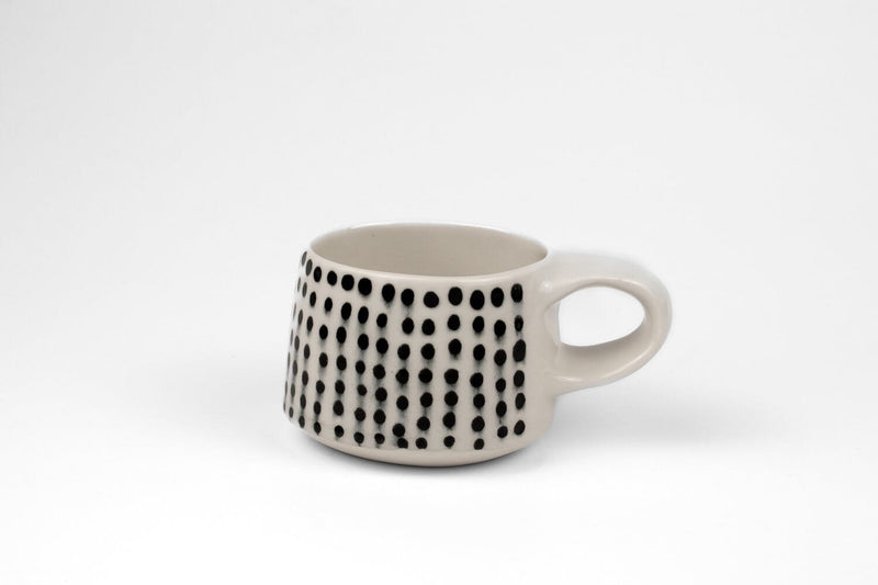 Small Stria Porcelain Mug Mugs + Tumblers Lauren HB Studio Dot 