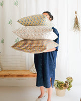 Soil to Studio Tanya - Hand Block-printed Linen Pillow Soil to Studio 