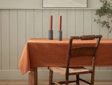 Sonoma Textured Tablecloth Tablecloths + Runners Coyuchi Rust 