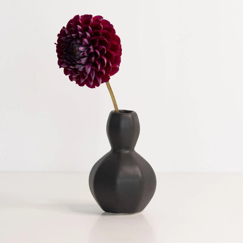 Sprout Bud Porcelain Vase Vases The Bright Angle Mica Black 