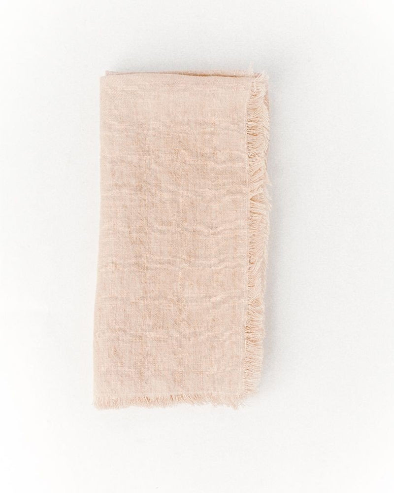 Stone Washed Linen Napkin - Blush Table Linens Creative Women 