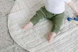 Stone Washed Linen Quilted Playmat Creative Women Natural Chambray 