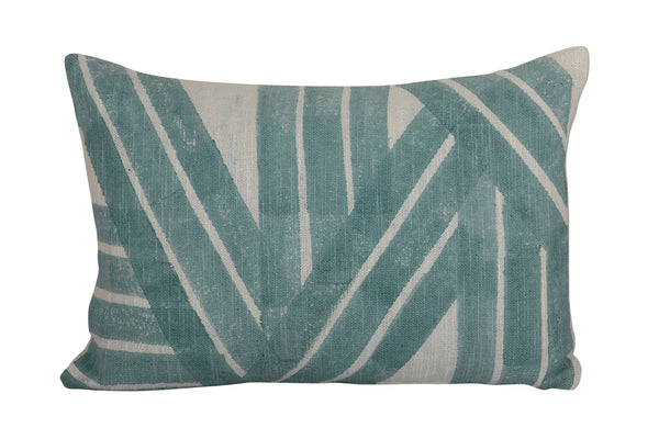 Stripe Sky Throw Pillow Cover- Aqua Pillows Casa Amarosa 