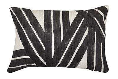 Stripe Sky Throw Pillow Cover - Black Pillows Casa Amarosa 