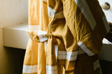 Stripe Unisex Robe - Mustard Robes Anchal Project 