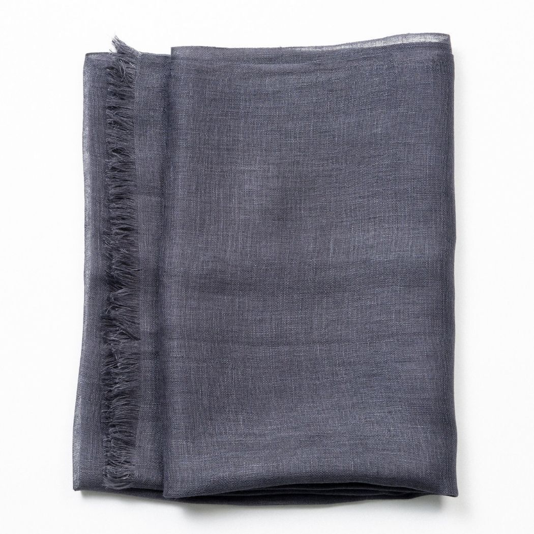 Charcoal Linen Scarf | Made Trade