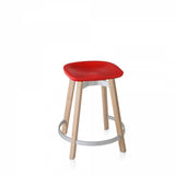Su Counter Stool - Wood Frame Furniture Emeco Red 