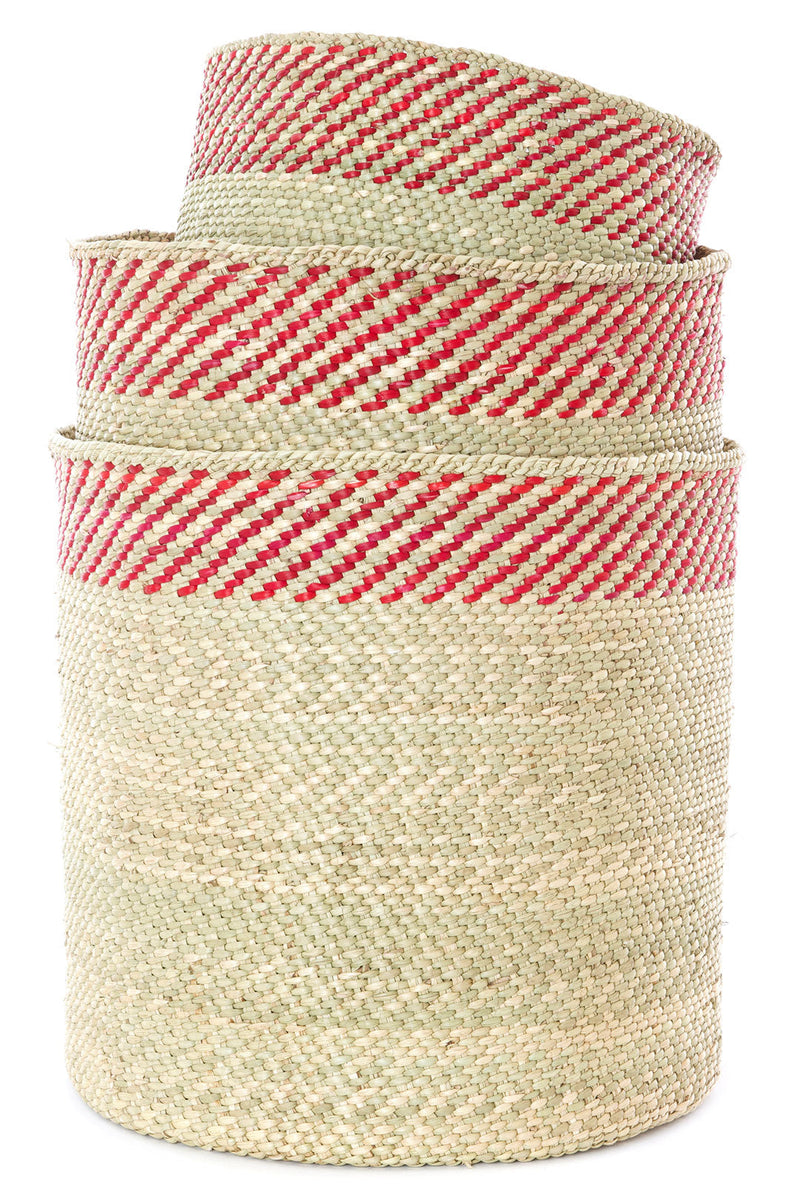 Swahili African Modern Berry and Natural Kupanda Iringa Baskets Swahili African Modern 