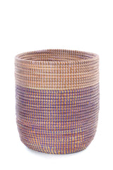 Swahili African Modern Lavender Fields Mixed Basket Set of Three Swahili African Modern 